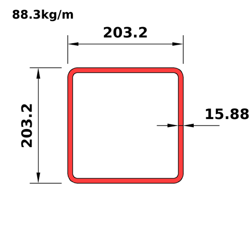 HA203x203x16