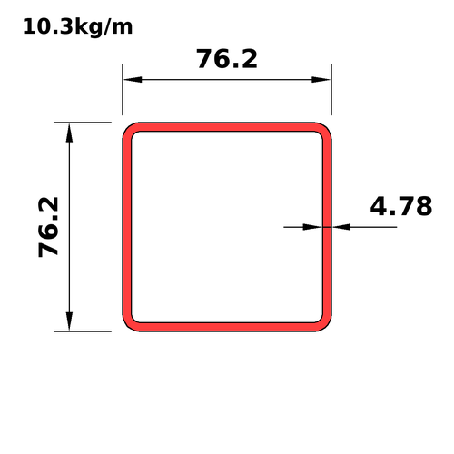 HA76x76x4.8