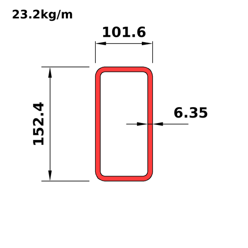 HS152x102x6.4