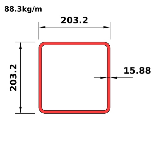 HS203x203x16