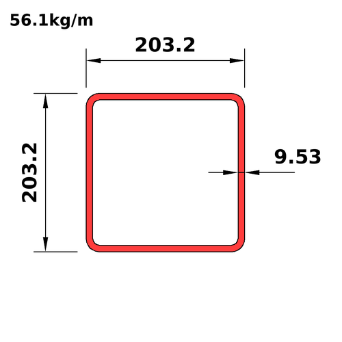 HS203x203x9.5