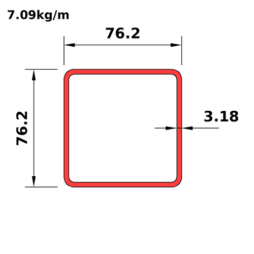 HS76x76x3.2