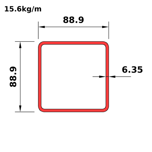HS89x89x6.4